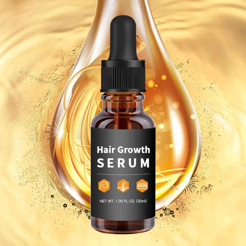 Private Label Hair Care Growth Effective Natural Ginger Loss Treatment Strengthen Hair Root Hair Growth Serum