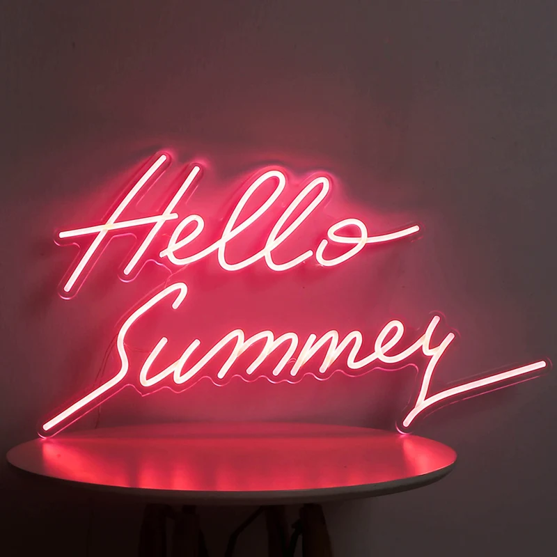 Rebow Drop shipping 12v personalized lighting letters custom led wall decoration neon signs light