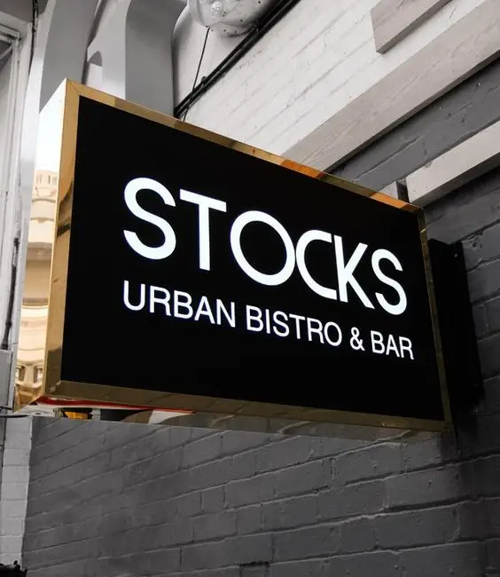 Koncept Custom Wall Side Hanging Board Circle Mounted Signboard Two Sides Led Light Box Sign For Bar Restaurant Store Signs