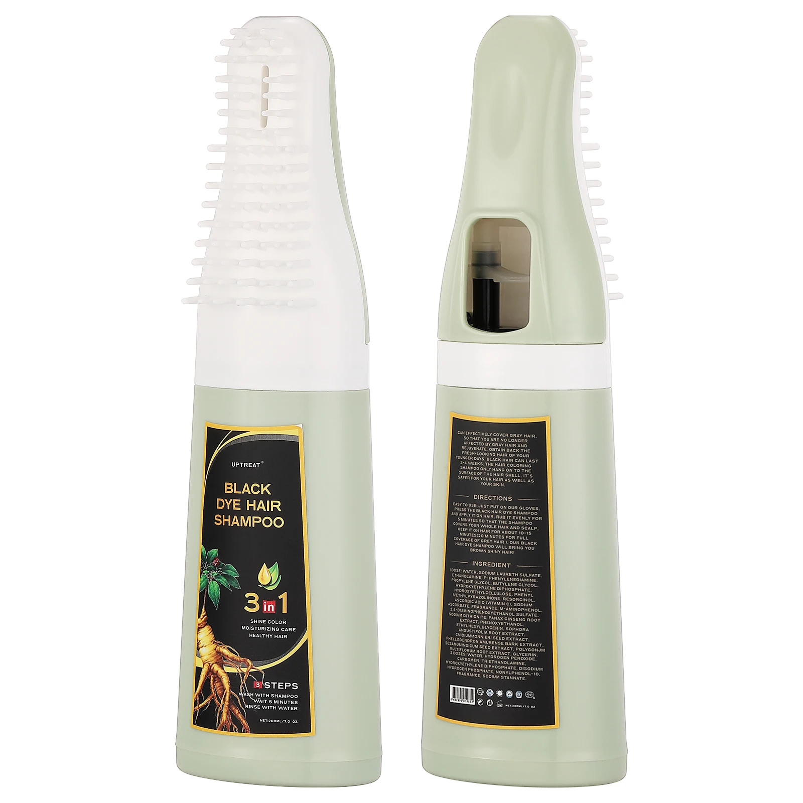 Private Label New Arrival Organic Non Allergic and No Ammonia Fast Cover Anti Grey Color Herbal Extracts Hair Dye Shampoo