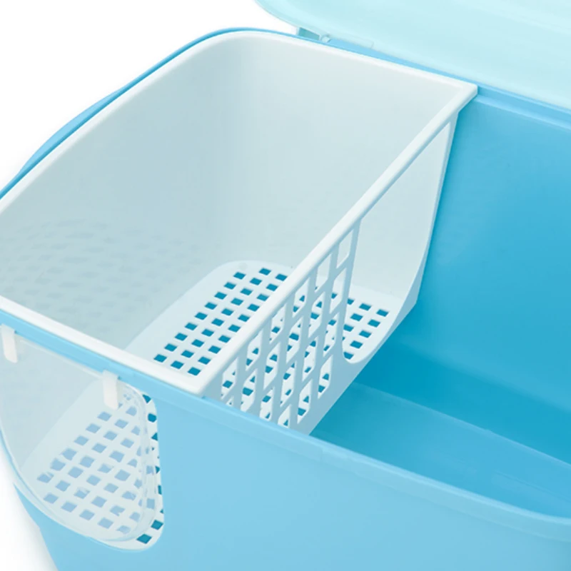 Luxury Automatic Deodorizer Intelligent Enclosed Cat Toilet Self Cleaning Tunnel Anti Belt Out Cat Litter Box