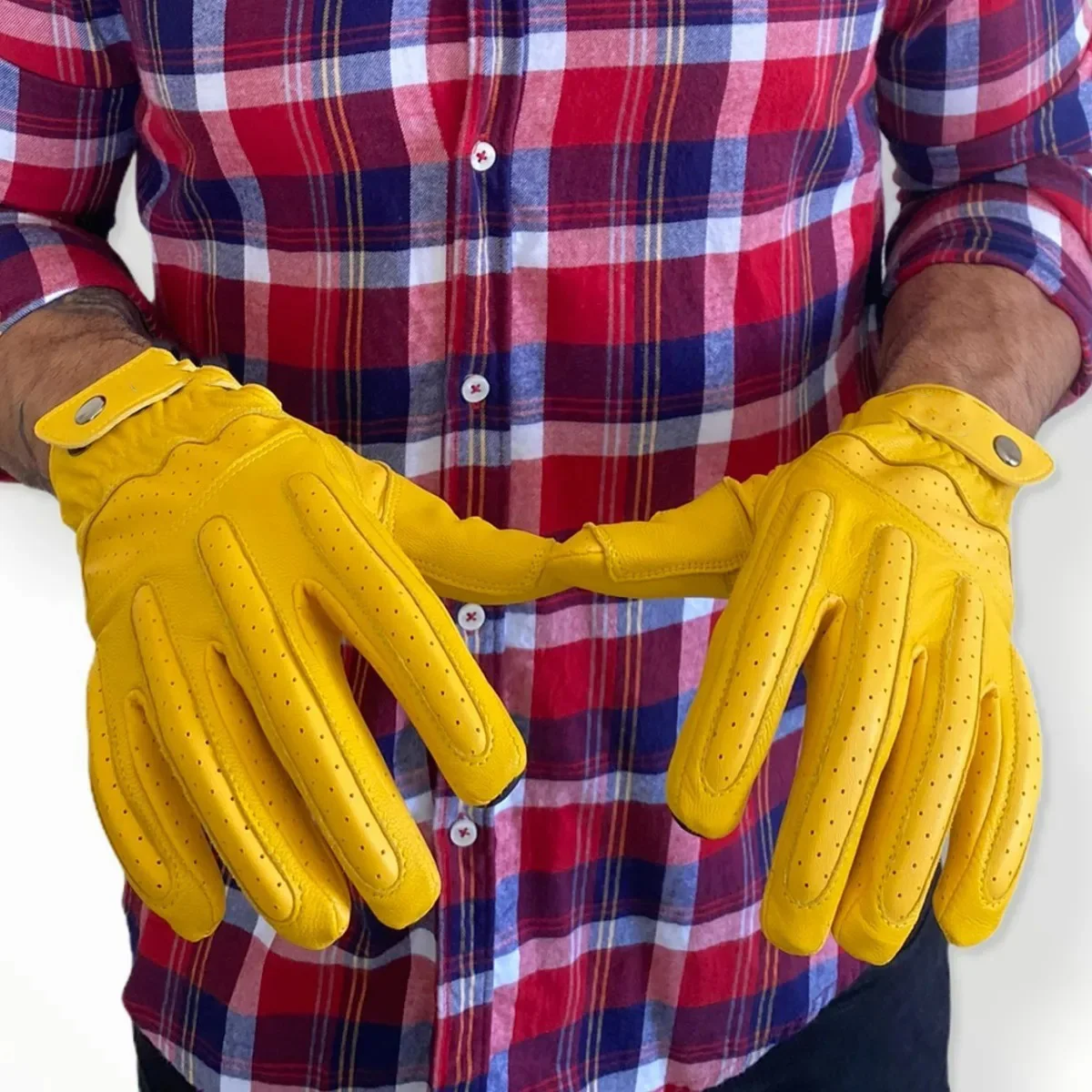 Vintage motorcycle gloves for men Guantes Motociclista De Piel Estilo Retro Nuevo Modelo luvas de moto touch