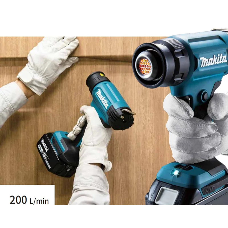 DHG181High Power Handheld Portable Thermostatic Lithium Electric Heat Gun Temperature Adjustable Cordless Hot Air Guns Blower