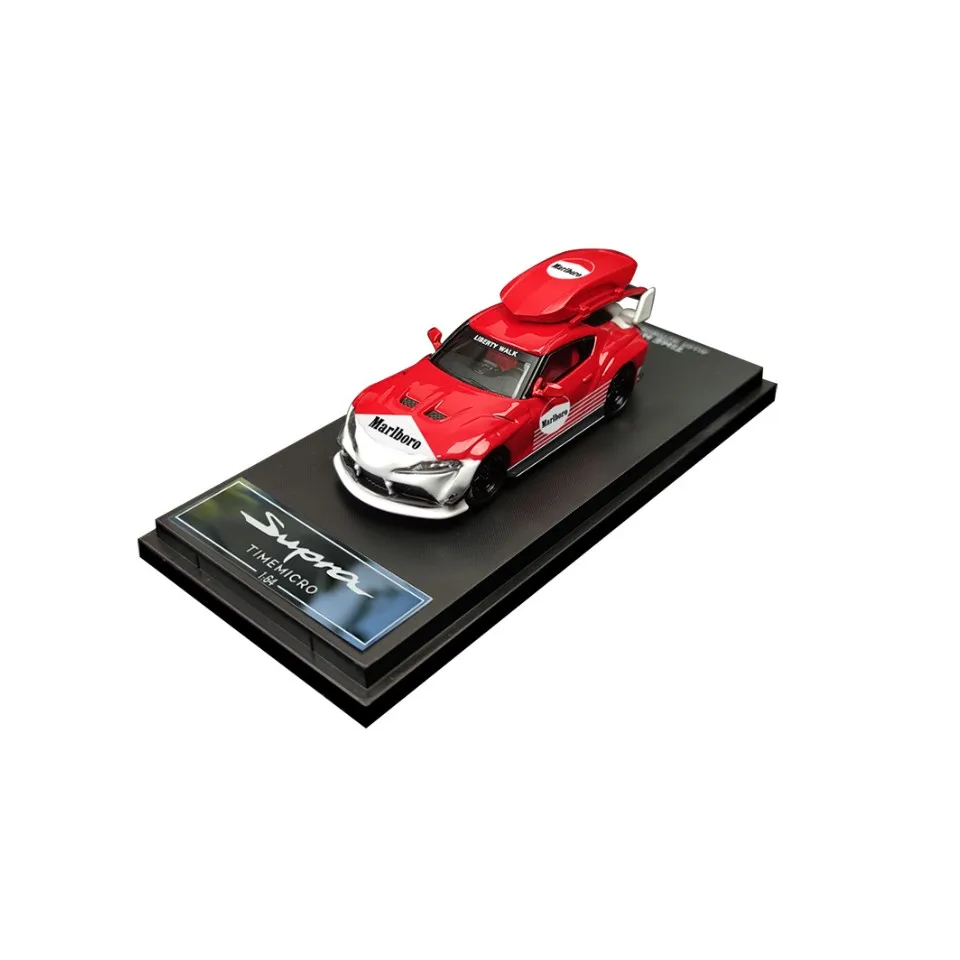TimeMicro 1:64  Mar lboro To yota Supra Color Coating Simulation Die Cast Car Alloy Car Model
