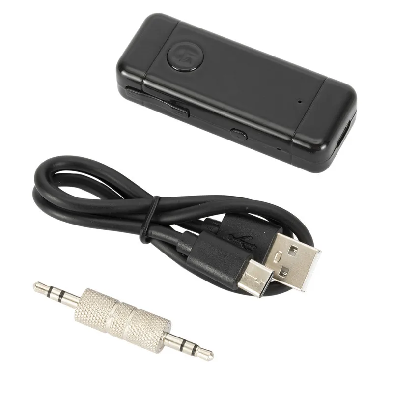 5.0 Bluetooth Audio Receiver AUX Car Hands Free Call Car Home Collar Bluetooth Adapter