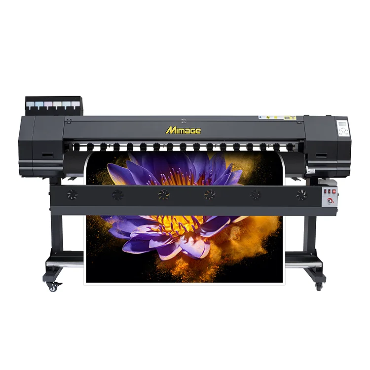6ft eco solvent EPS0N i3200 head inkjet printer printing 8 colors CMYK LC LM LK LLK color machine