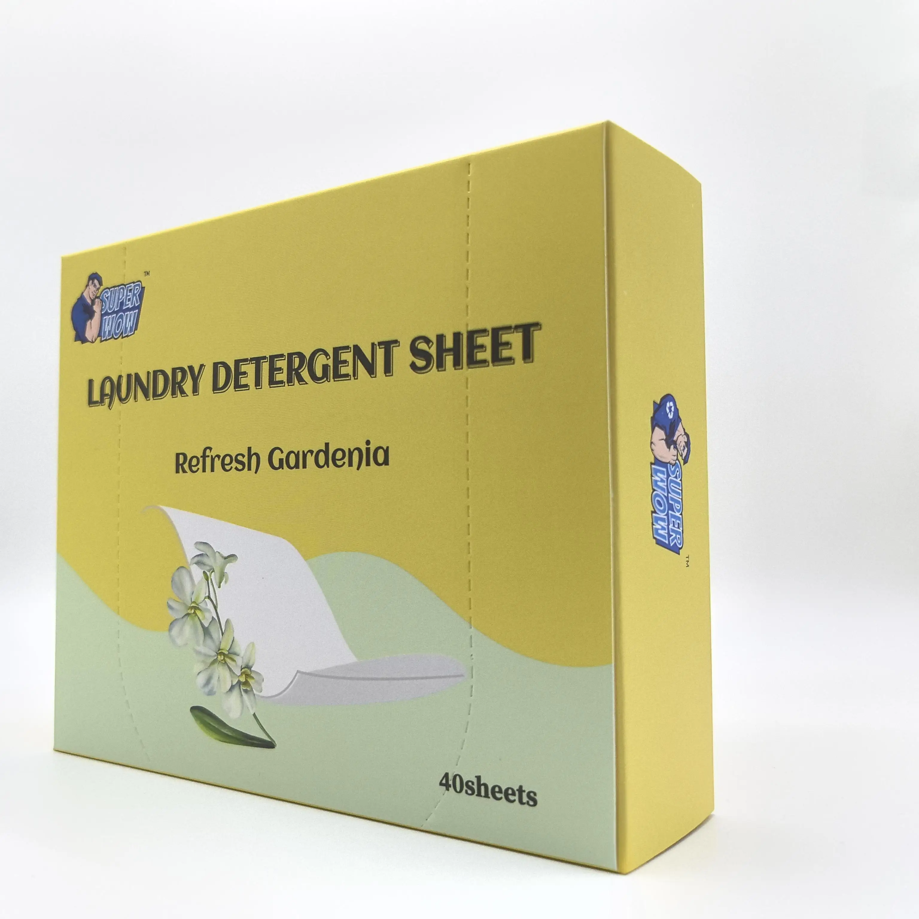 Eco Friendly Laundry Detergent Sheets Plant-Derived Formula Laundry Strips Without Phosphate