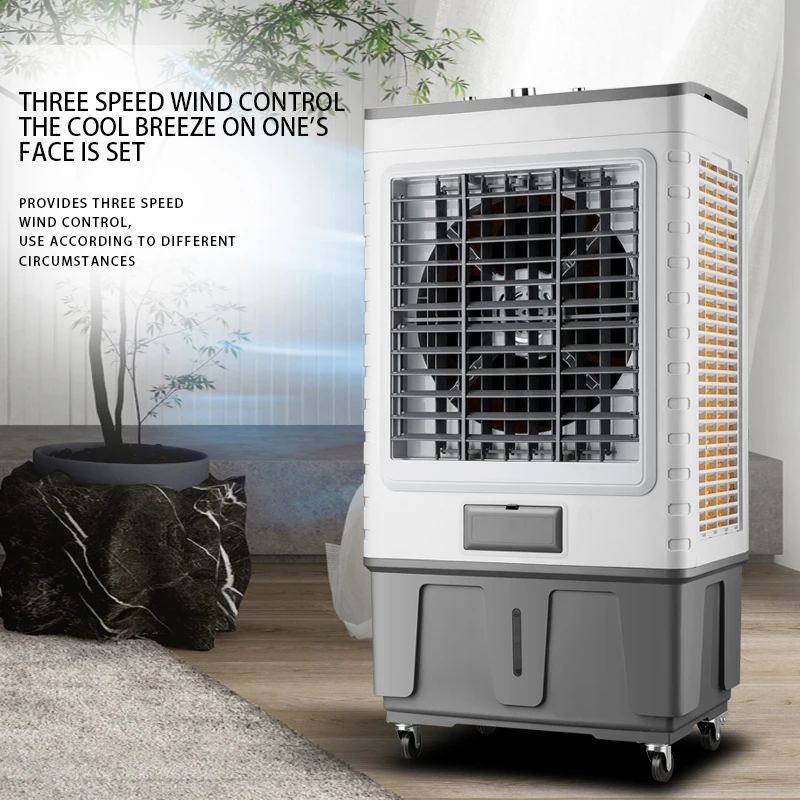 Industrial air cooler commercial air fan plus water household remote control refrigeration air conditioning fan refrigeration
