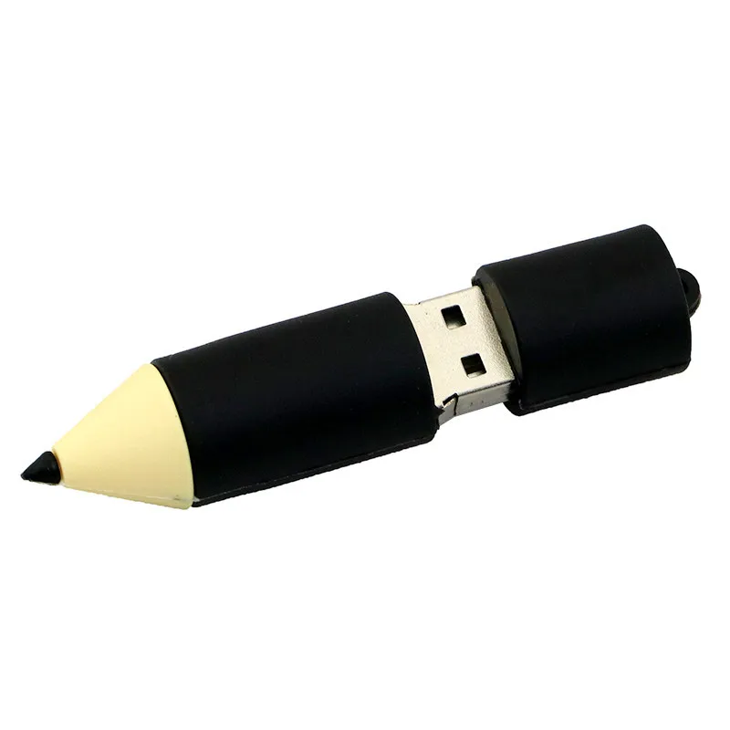 Eco PVC Pencil Flashdrive Customized Logo Wholesale  USB Flash Drive for School Children PVC Pencil USB Sticks