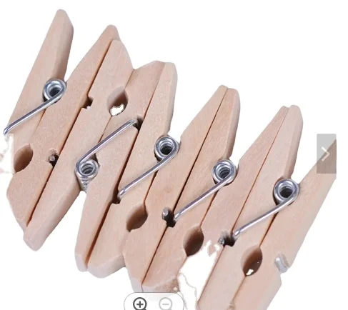 50 PCS Clips 25mm 35mm Mini Wooden Clothes Photo Paper Peg Pin Clothespin Craft Clip Mixed color