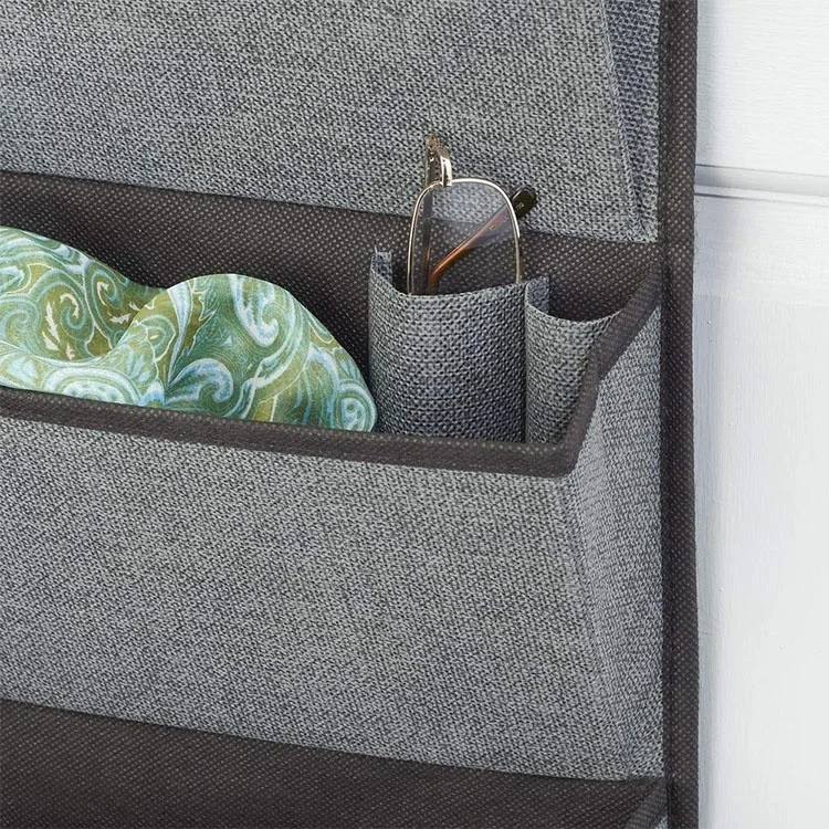 Polyester Non-woven Fabric Over Door Hanging Home Office Storage Folders Wall File Organizer