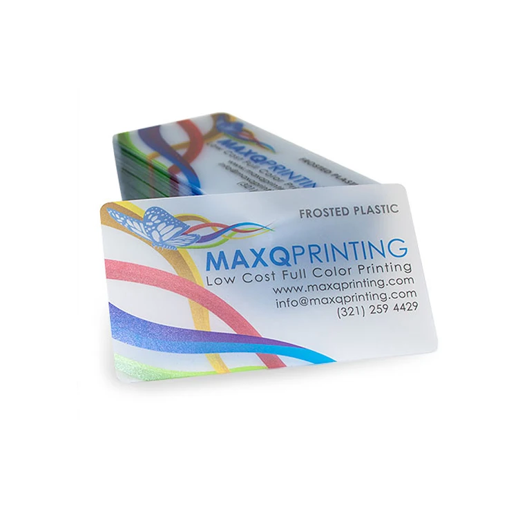 Hot Sale Cheap Custom Oem Transparent Card Printing Plastic Clear Pvc Business Cards With Your Own Design