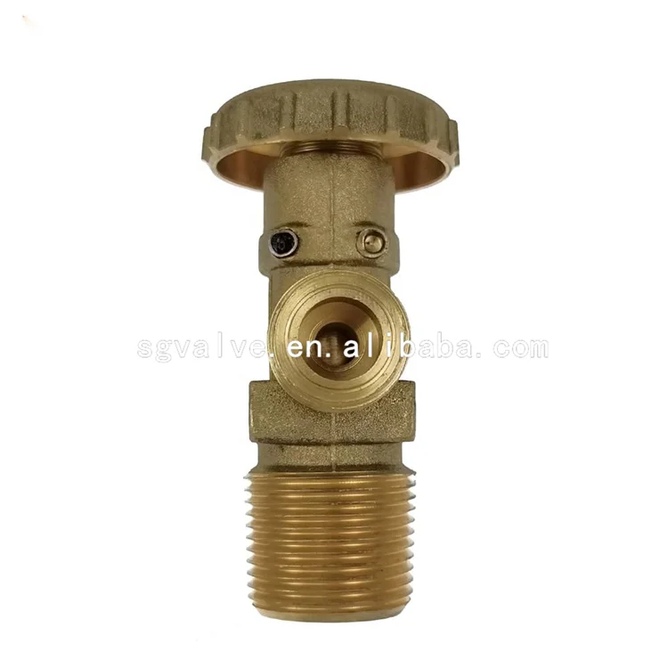 Competitive price lpg gas brass valve 27mm size 12.5kg gas cylinder use for africa market