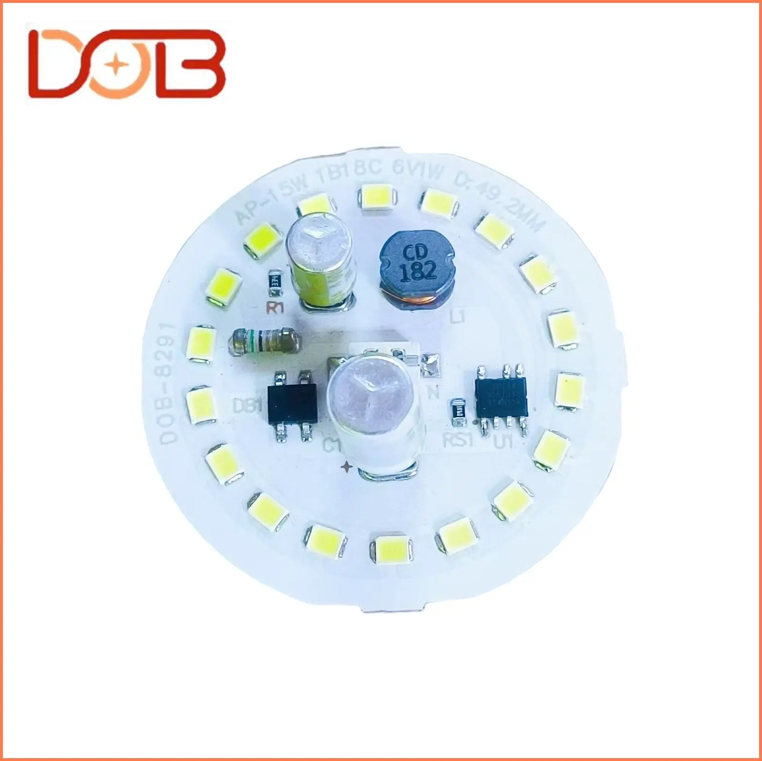 Modern Design Dob Factory LED Light PCB Board 5W SMD2835 Chip with B22 Base 12V Input Two-Year Warranty for Home Use