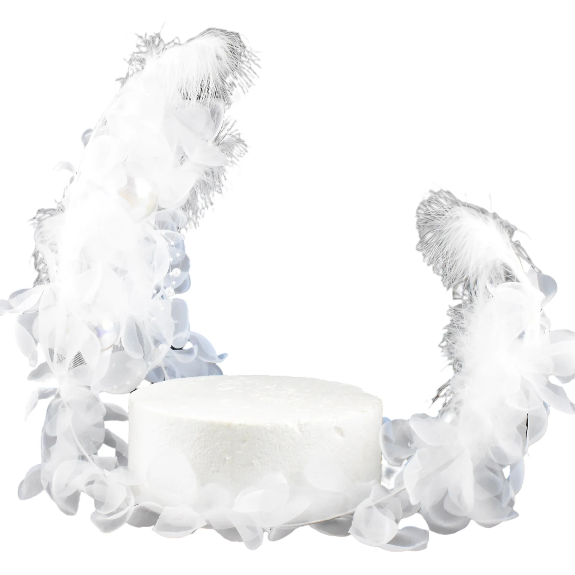 
Factory Wholesale Moon Shape Card Party Baking Feather Cake Decorating Materials Tools Accessories Cake Topper Toy 