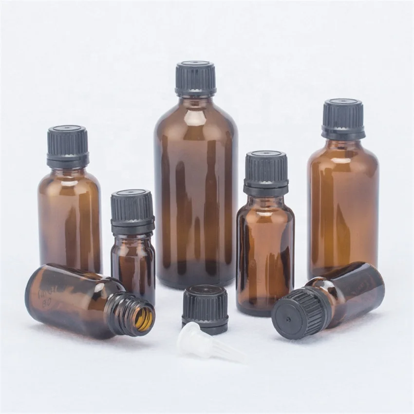 
In Stock 5ml 10ml 15ml 20ml 30ml 50ml 100ml Essential Oil Amber Glass Dropper Bottle 