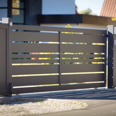 Continental outdoor aluminum casting welding sliding gate