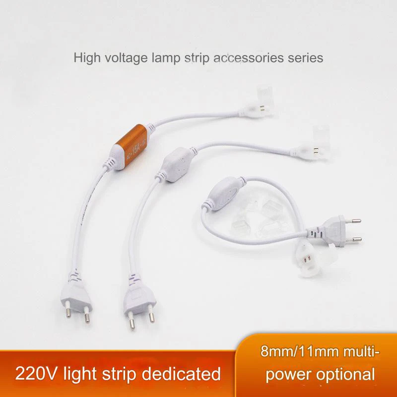 For AC110V 220V SMD 2835 5050 strip light led strip light connectors accessories adapters