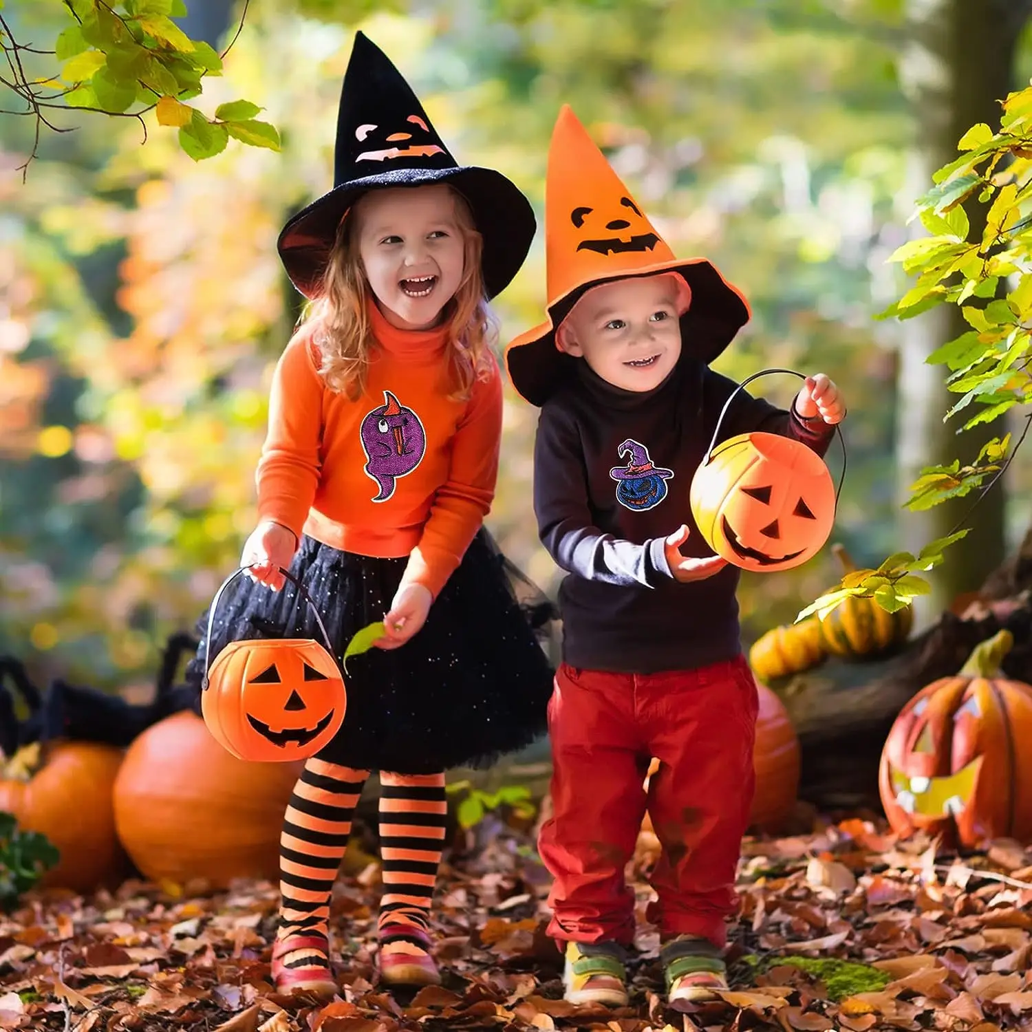 Factory Custom halloween cartoon Clothing cloth Embroidery Iron On Patch For Clothes hats Embroidered Patches