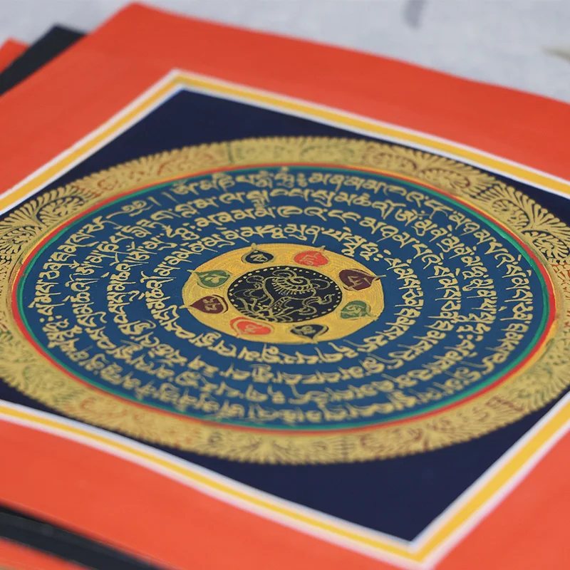 The Tibetan Buddha handicraft Thangka 35*35cm