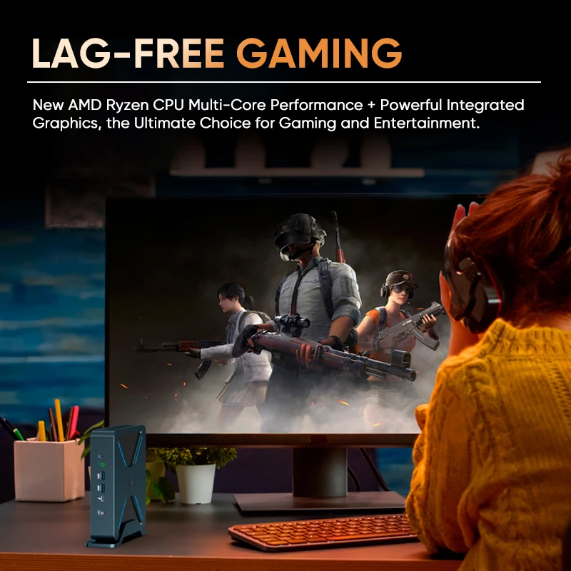 Фабрика OEM мини-ПК AMD 12-й ПК мини-компьютер маленький компьютер мини-хост офис Win11pro