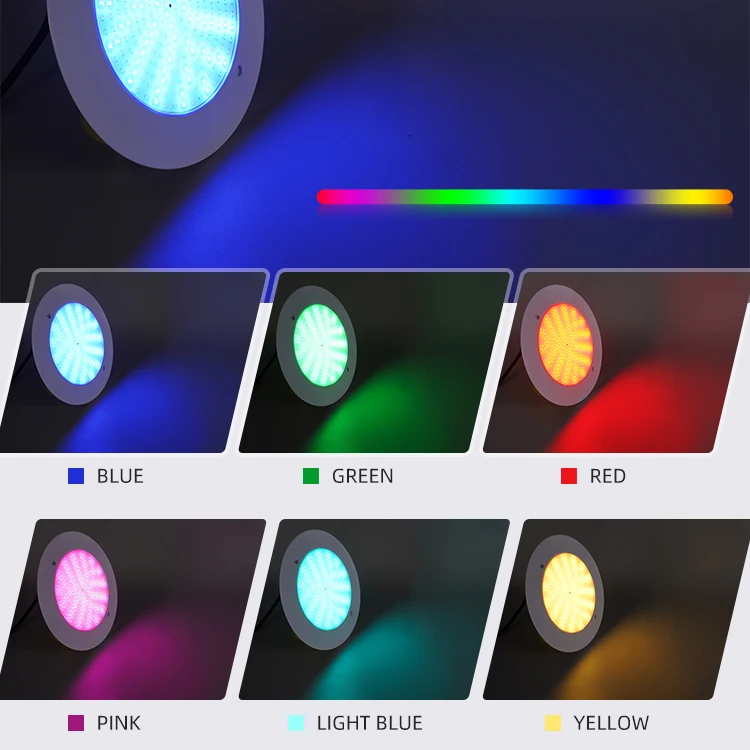 Ультратонкий Ip68 Rgb умный пульт дистанционного управления переменный ток 12 В Водонепроницаемый 18 Вт погружная светодиодная подводная лампа для бассейна