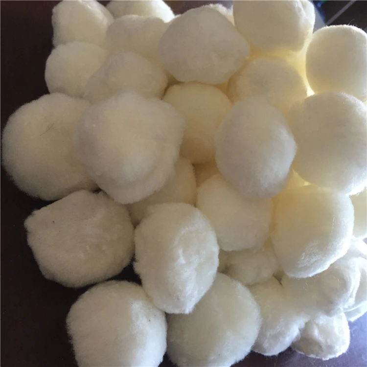 Vacuum packed swimming pool filter ball aquarium nitrocellulose fiber ball filter material