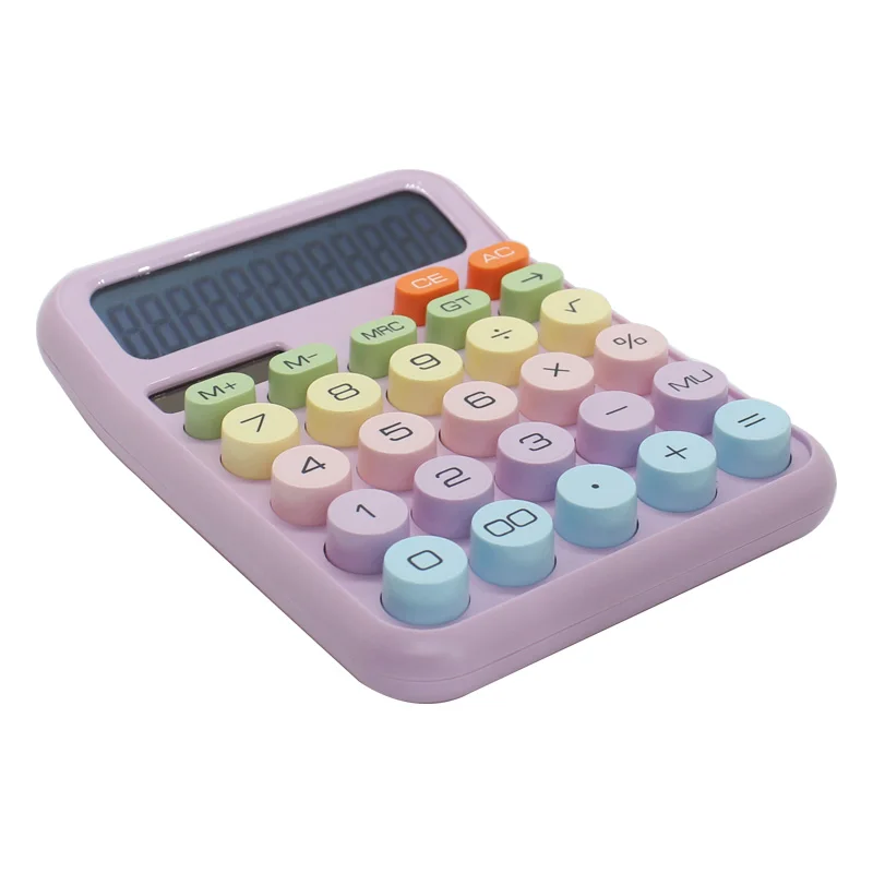 Southeast Asian hot selling Computer Button Color Desktop 12 Digit Digital Electronic Calculator Office Supplies