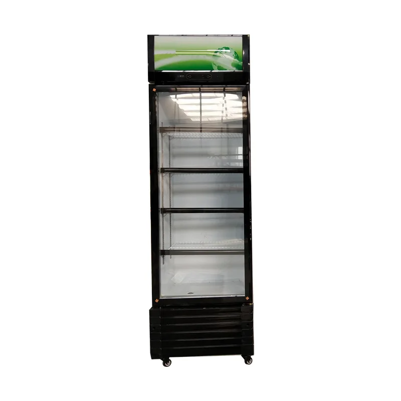 300L Commercial Refrigerator Glass Door Fridge