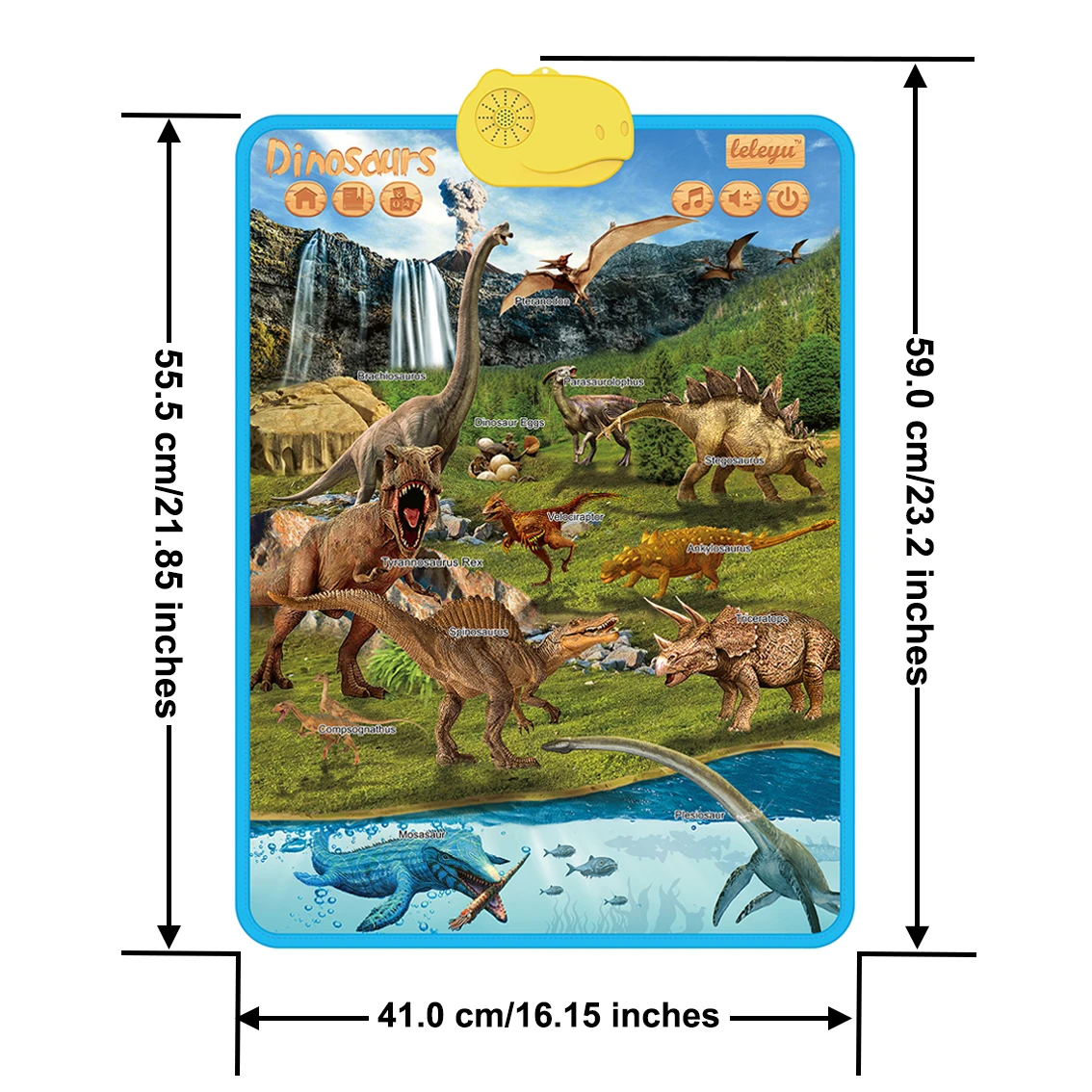 Kids Educational Toy Talking Poster Learn Dinosaurs Chart Sound Book Music Toy for Children