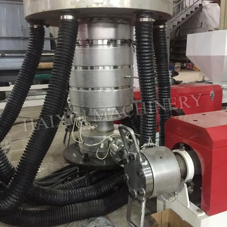 High speed LDPE HDPE biodegradable bag polyethylene double winder plastic shrink film blowing machine price