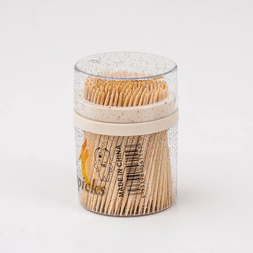 Factory quality double point disposable bamboo toothpick fruit cake decorated tooth pick