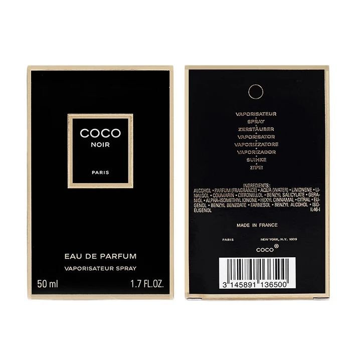 Женские черные духи для женщин легкие парфюмы Co co Noir 100 мл
