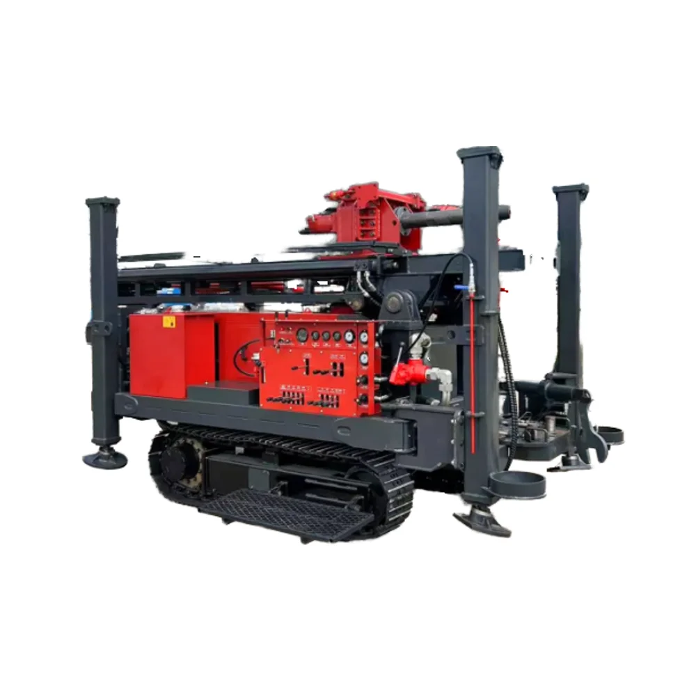 Mini 2000 Meter Water Well Drilling Rig Machine with Mud Pump Oil Well Core Components Motor and Engine