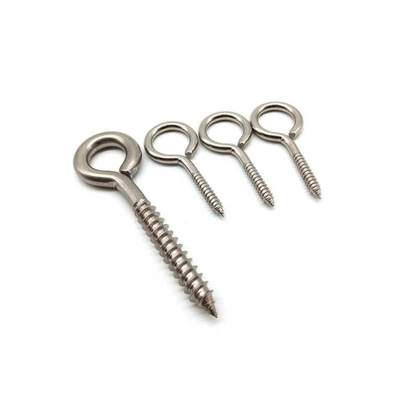 Stainless Steel M6 Long Eye Lag Screw