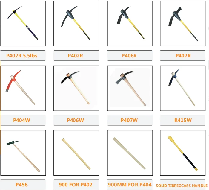  Кованая стальная ручка P404 с деревянной ручкой или из стекловолокна