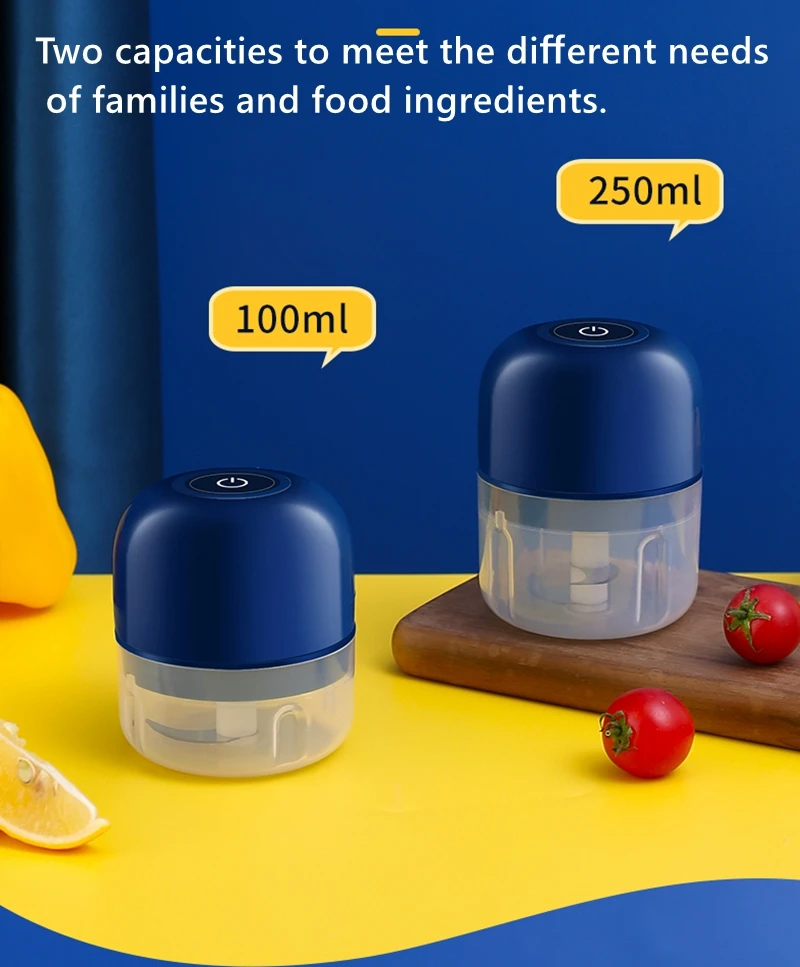 Mini Garlic Chopper Pepper Cutter ginger garlic chilly electric grinder long life use