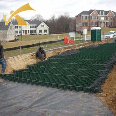 HDPE Plastic Driveway Gravel Grid Geocell for Soil Stabilization Retaining Walls Road Construction Slope Protection