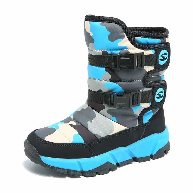
HOBIBEAR New Children Waterproof Snow Boot Shoes Kids Children Shoes Winter Warm Ankle Winter Boots 