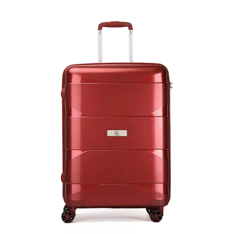 Whole factory cabin carry-on trolley luggage OEM luxury PP Travel suitcase luggage bag 4 wheels PP