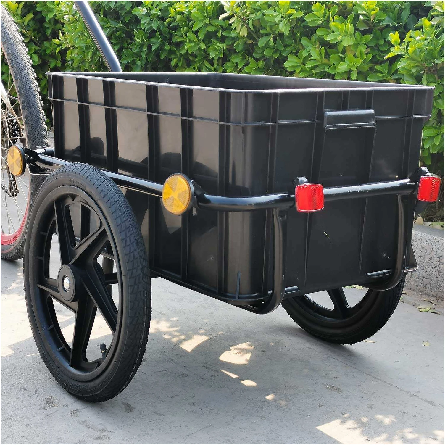 2024 Premium High-End Bicycle Sports Bike Cargo Trailer Hand Cart 2 In 1 With Cover OEM ODM customized Goods trailer Heavy Duty