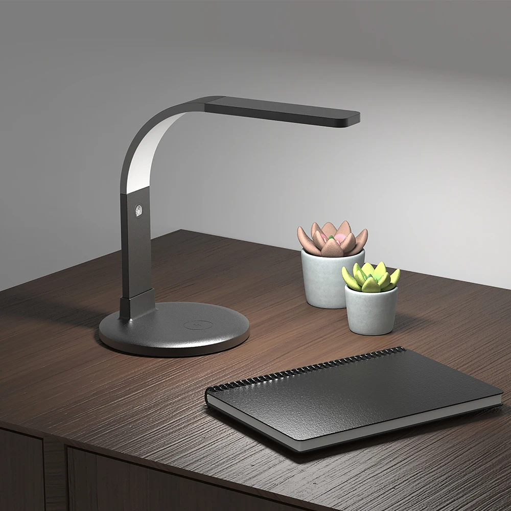 OEM Factory Wholesale QI Wireless Charging Flexible Gooseneck Modern Arc Desk Lamp for Study