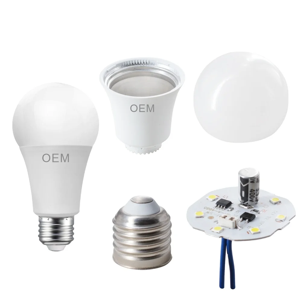 Raw Material of 9w Bulb China wholesale easy-produce A60 Led Light Bulb Part 3 5 7 9 12 Watt Raw Materials For Led Bulbs