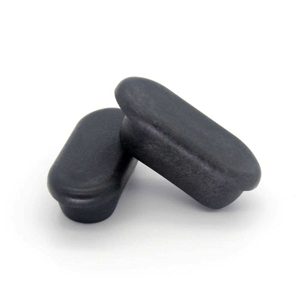 Wholesale aluminium chair leg  plug rectangular furniture plastic end cap for tubing pipes