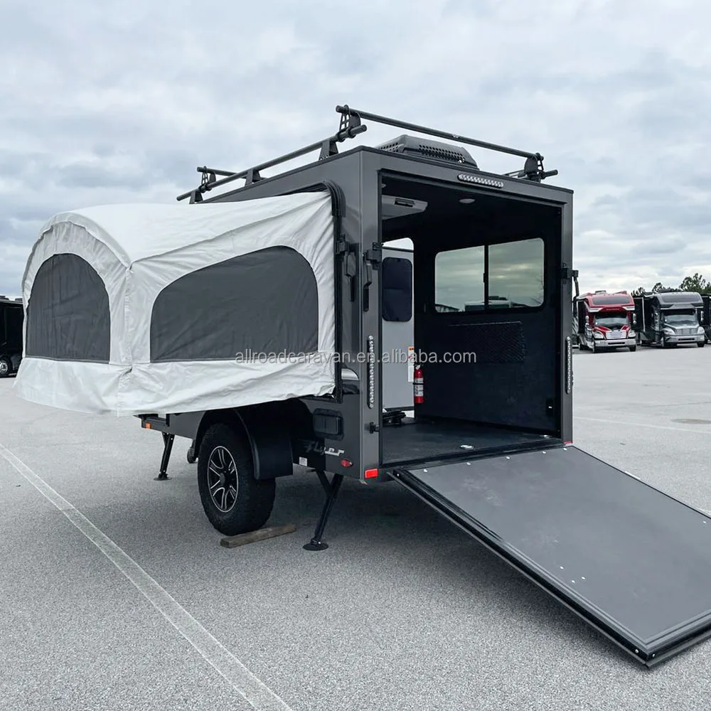 OEM ODM caravan bunks toy hauler camper trailer with bathroom