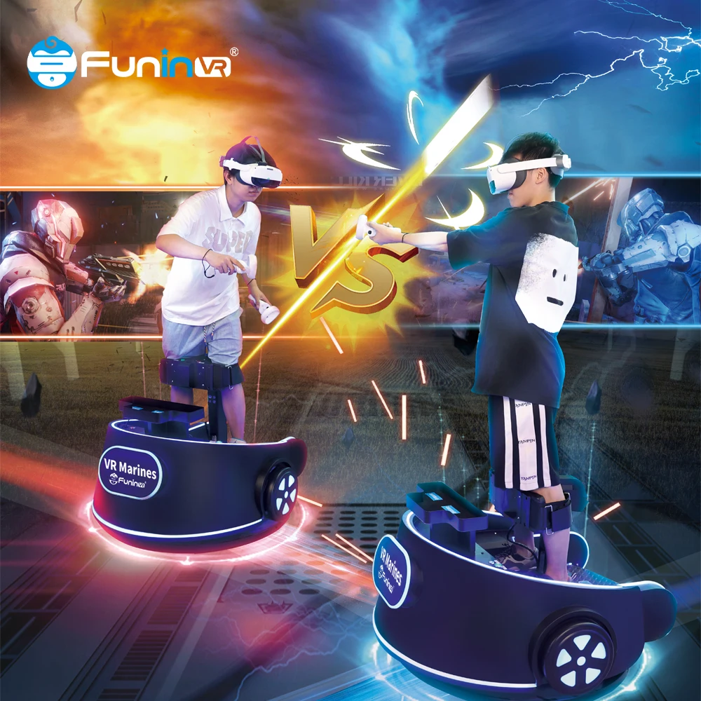 New Arrival Virtual Reality Shooting Arcade Game Machine 5D Shooting 4 Player 9D Vr Shoot Game Arcade VR Treadmill