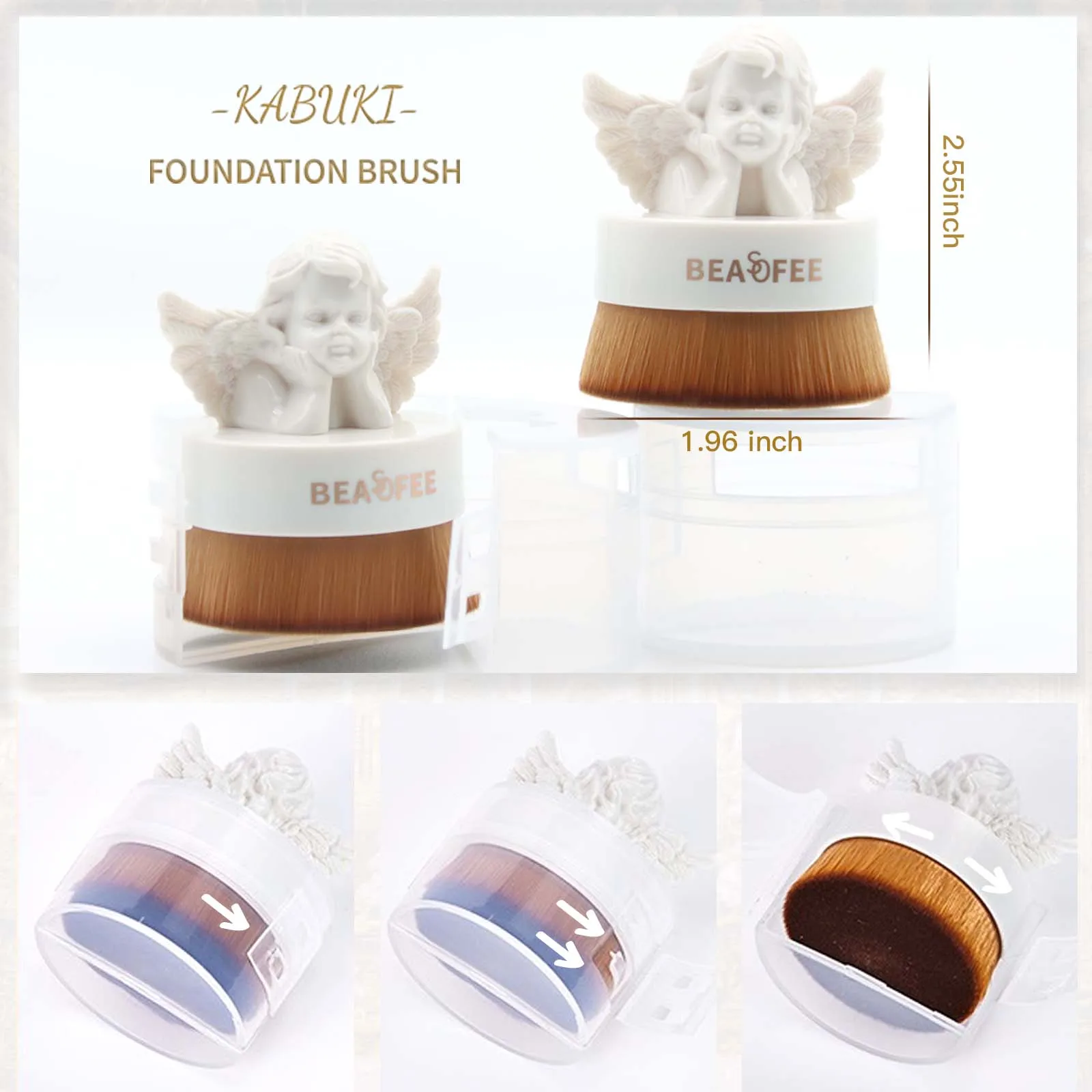 Big Flat Style Foundation Brushes Make up Dense Makeup Brush Synthetic Hair Professional Makeup brushes Kabuki