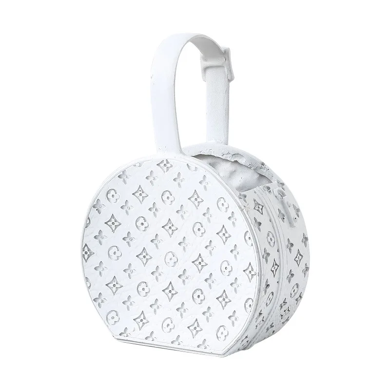 DREA Resin Flowers Bag Vase Home Decor designer Vase Bag Luxury Sculpture Gifts flower vase handbag