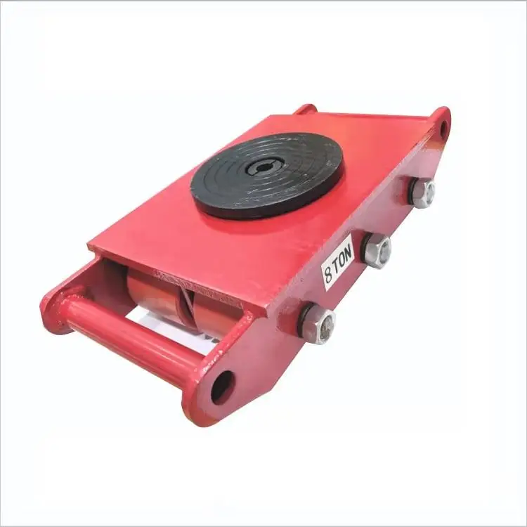 180 Degree Steering Type Heavy Machine Moving Transport Trolley