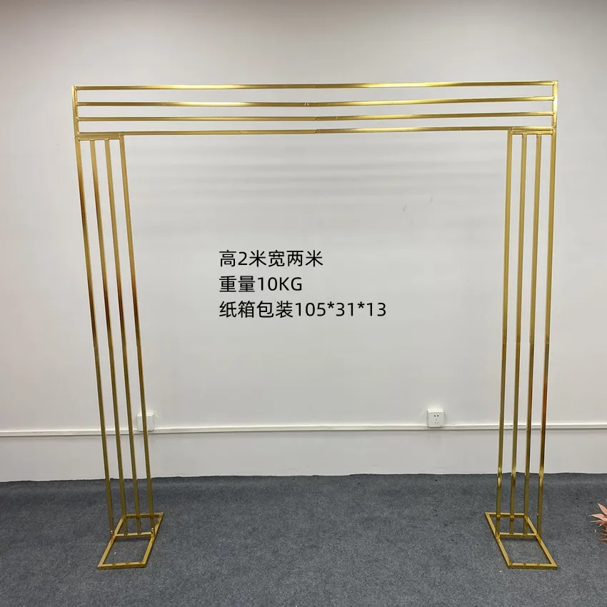 metal wedding artificial flower arch iron frame for outdoor wedding decoration